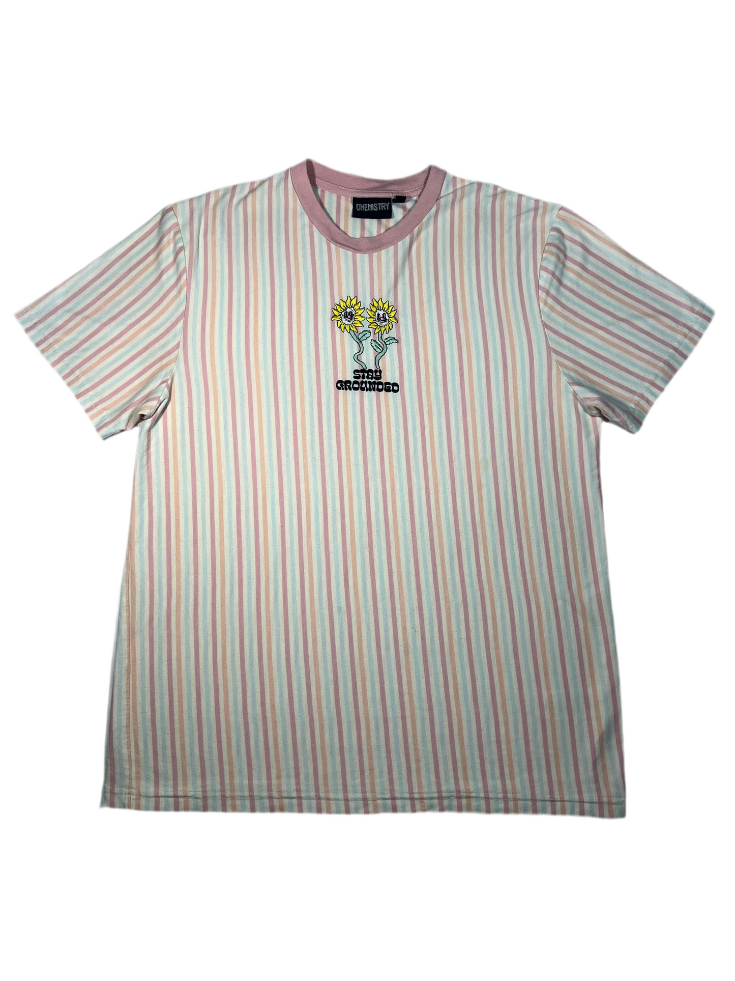 Stay Grounded Stripped Tee